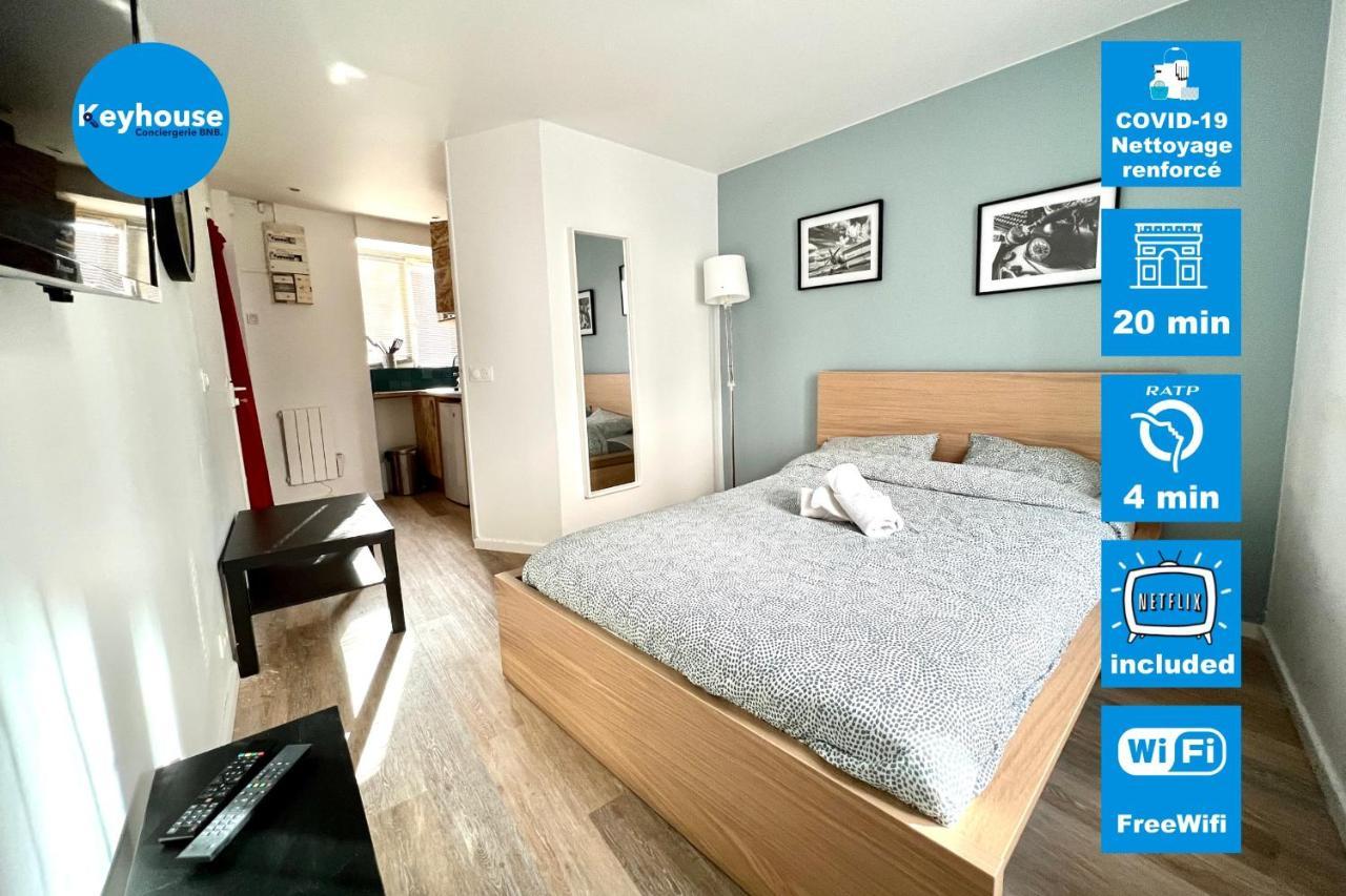 Studio 2 people wifi Netflix proche Paris Appartamento Le Pré-Saint-Gervais Esterno foto